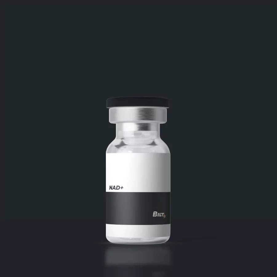 nad+ injection vial for energy and cellular repair therapy.